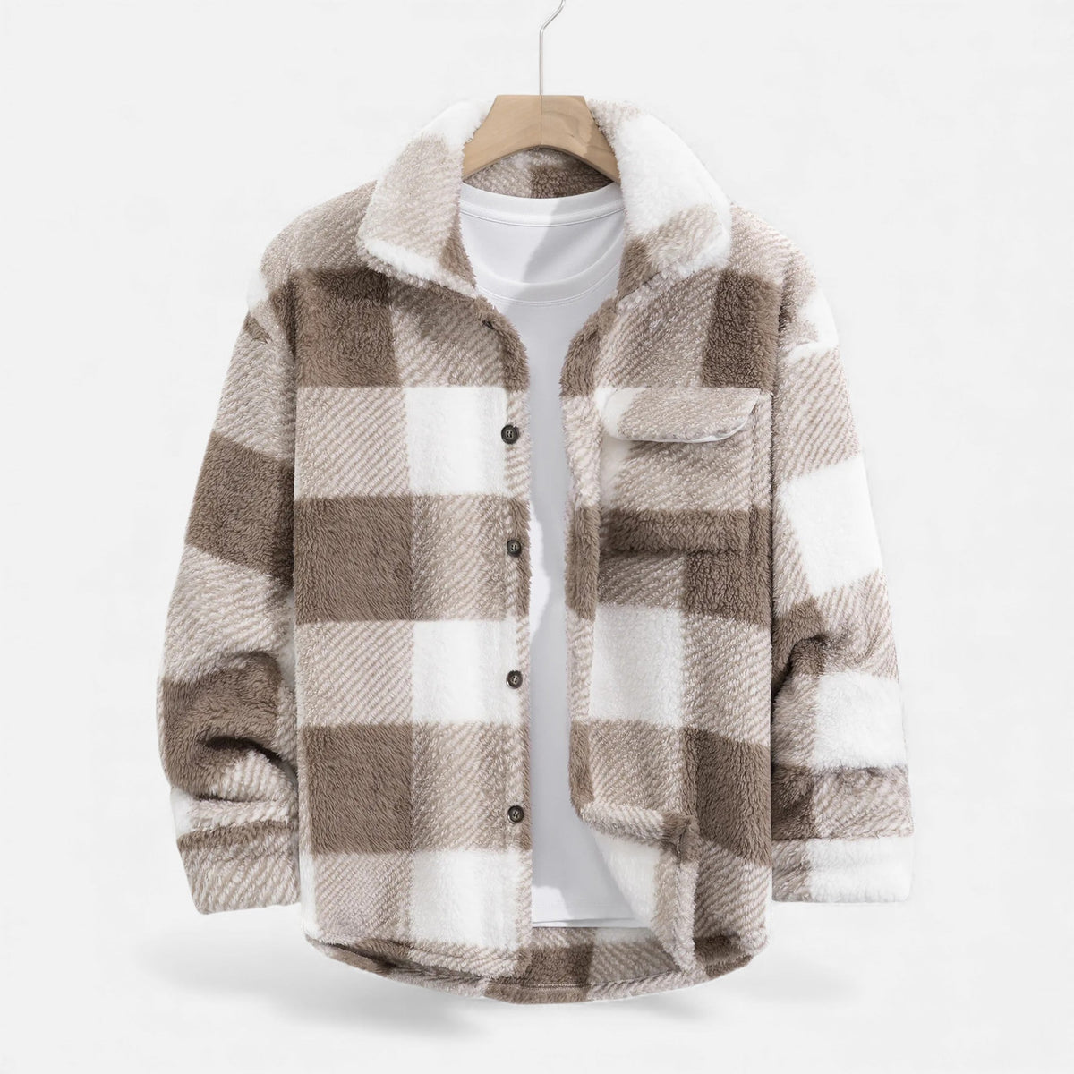 Opulent Velvet-Soft Men's Fur Coat