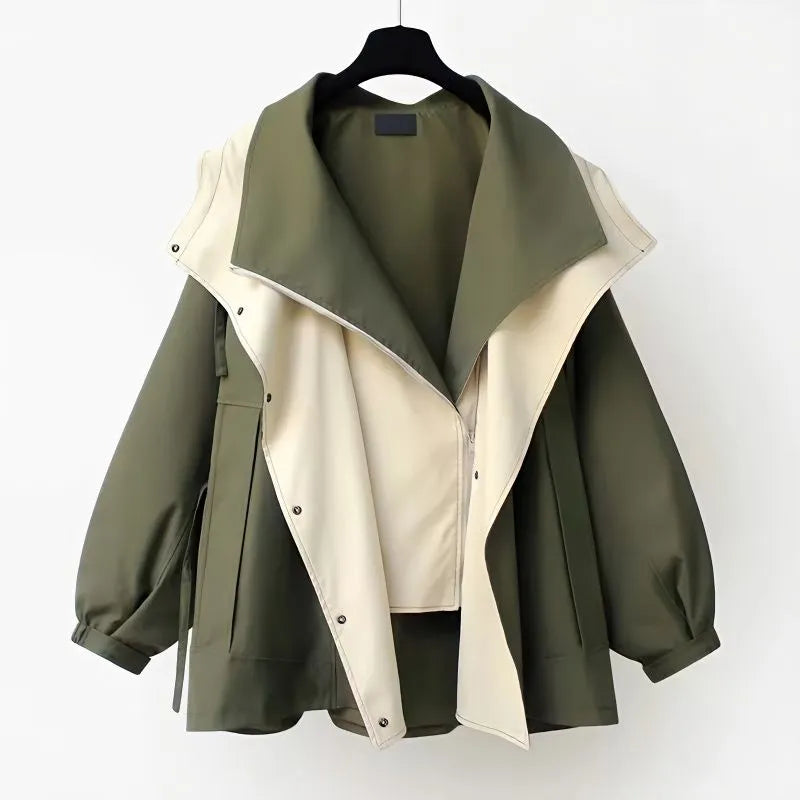 Chic Women's Windproof Jacket - Weather-Resistant Design