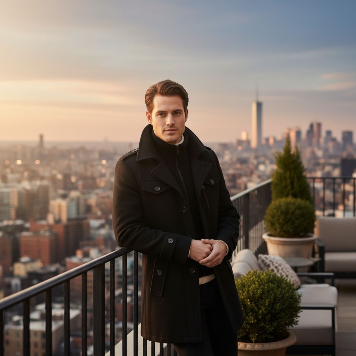Stylish Men's Winter Coat for Warmth and Elegance