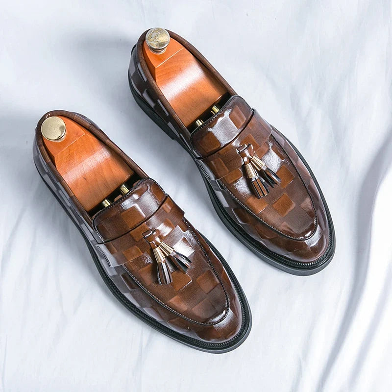Lorenzo Authentic Leather Slip-On Shoes