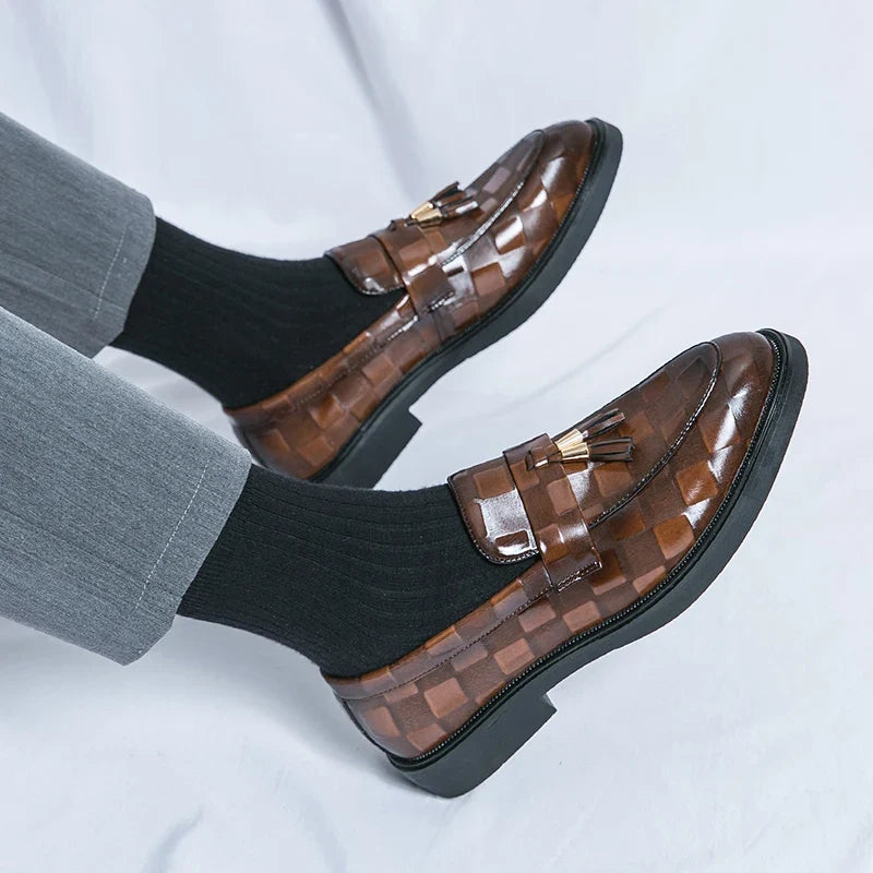 Lorenzo Authentic Leather Slip-On Shoes