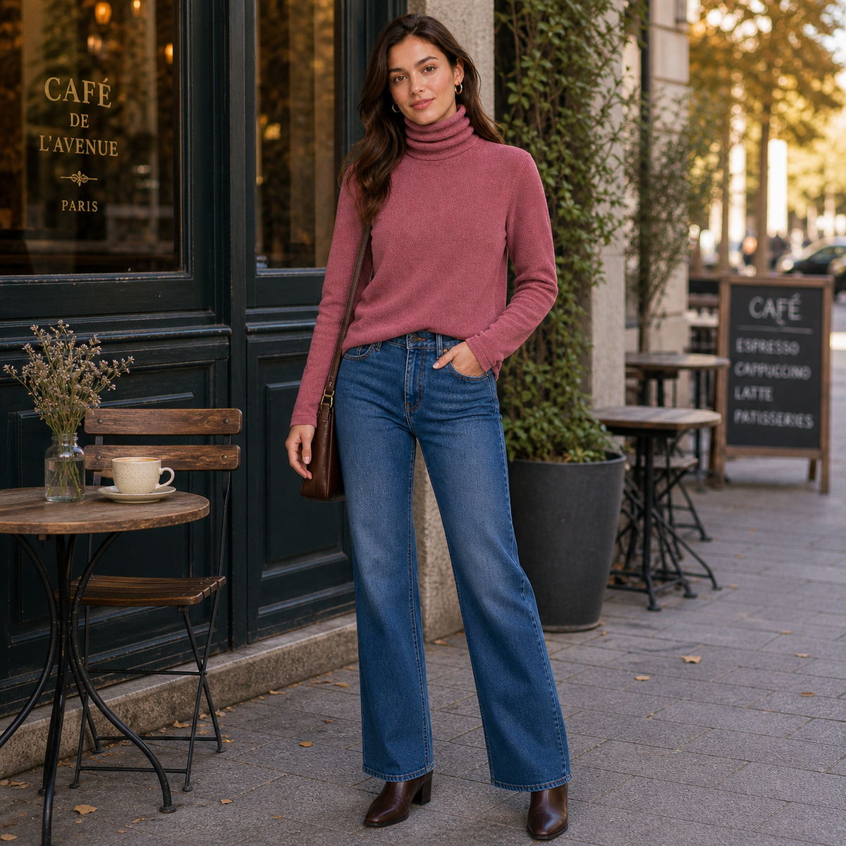 Luxurious Women's Cashmere Blend Turtleneck Sweater