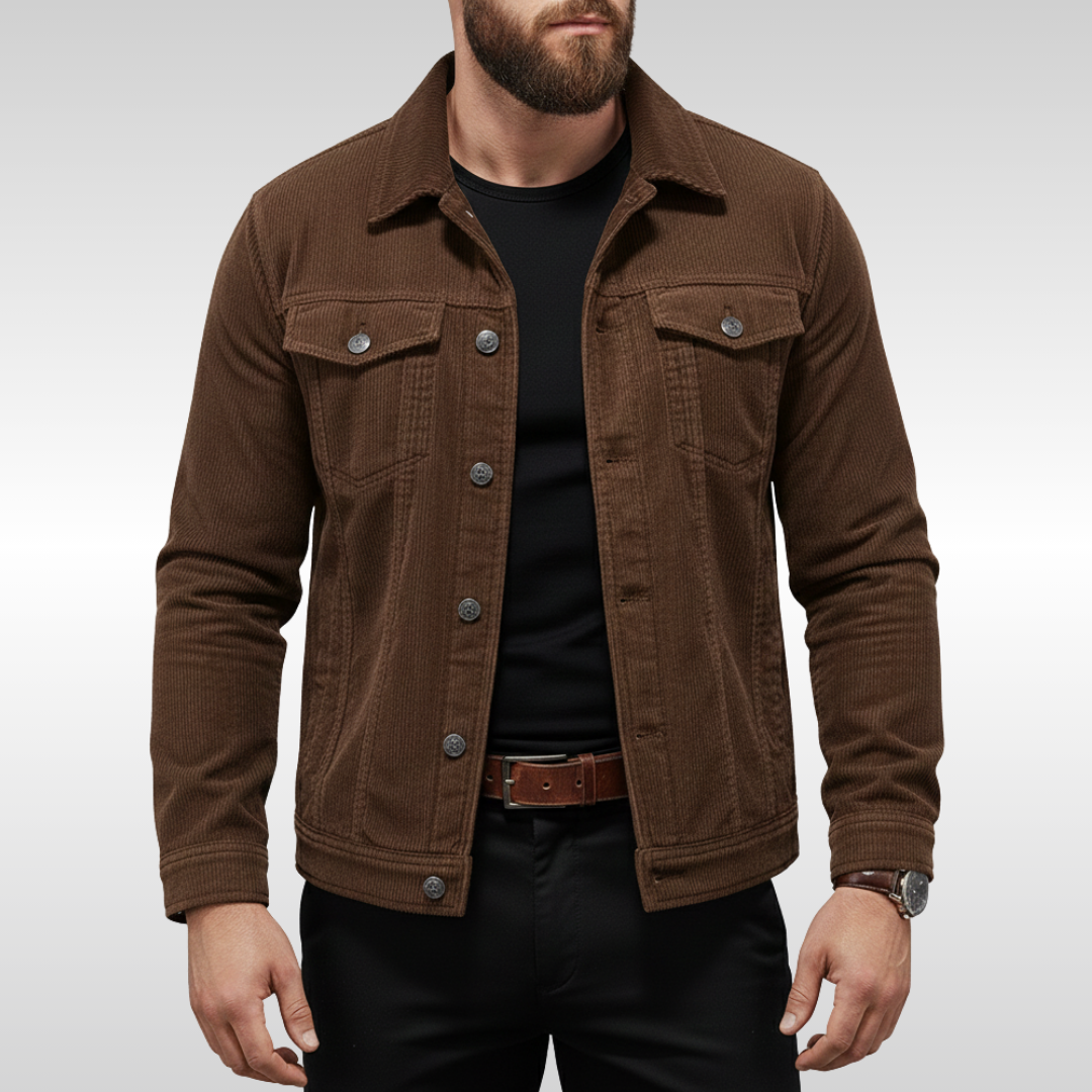 Timeless Corduroy Men's Jacket with Contemporary Comfort