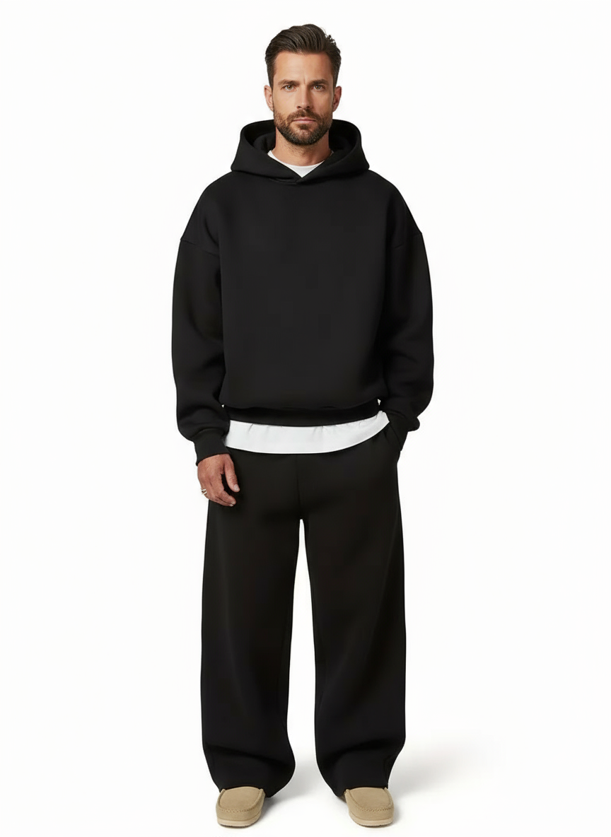 Men's Hooded Tracksuit Set | Straight Fit Design