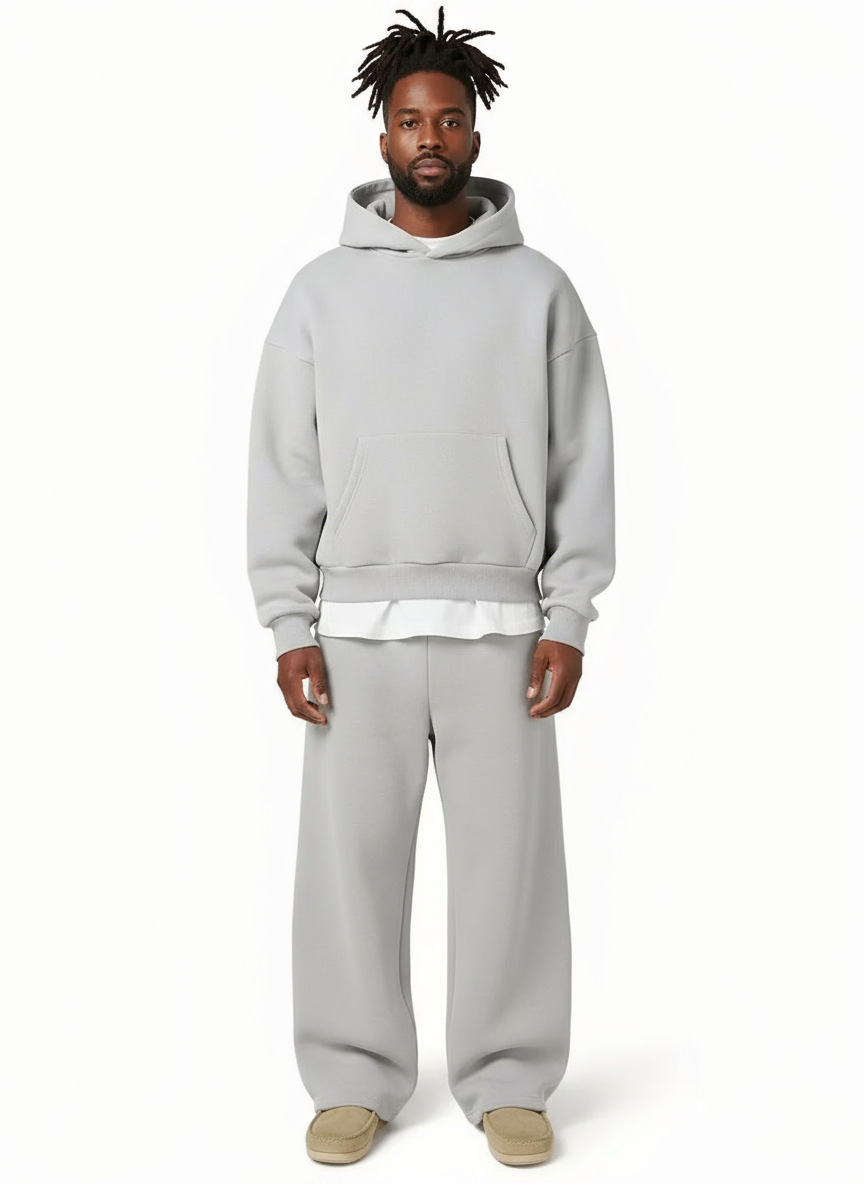 Men's Hooded Tracksuit Set | Straight Fit Design