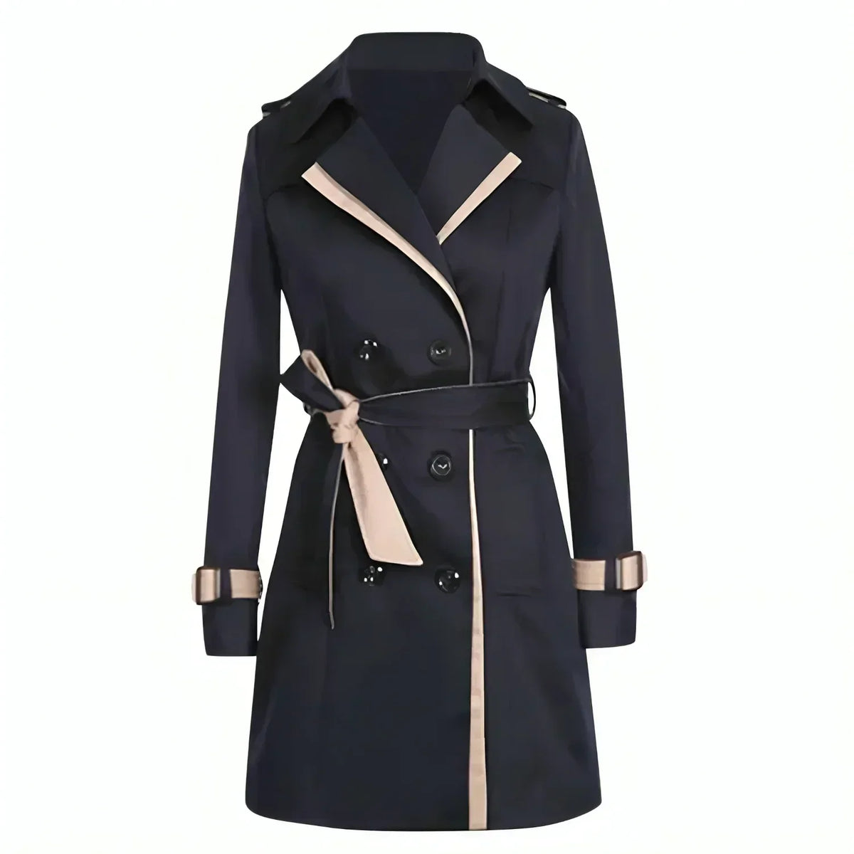 Timeless Women's Trench Coat with Waist Belt