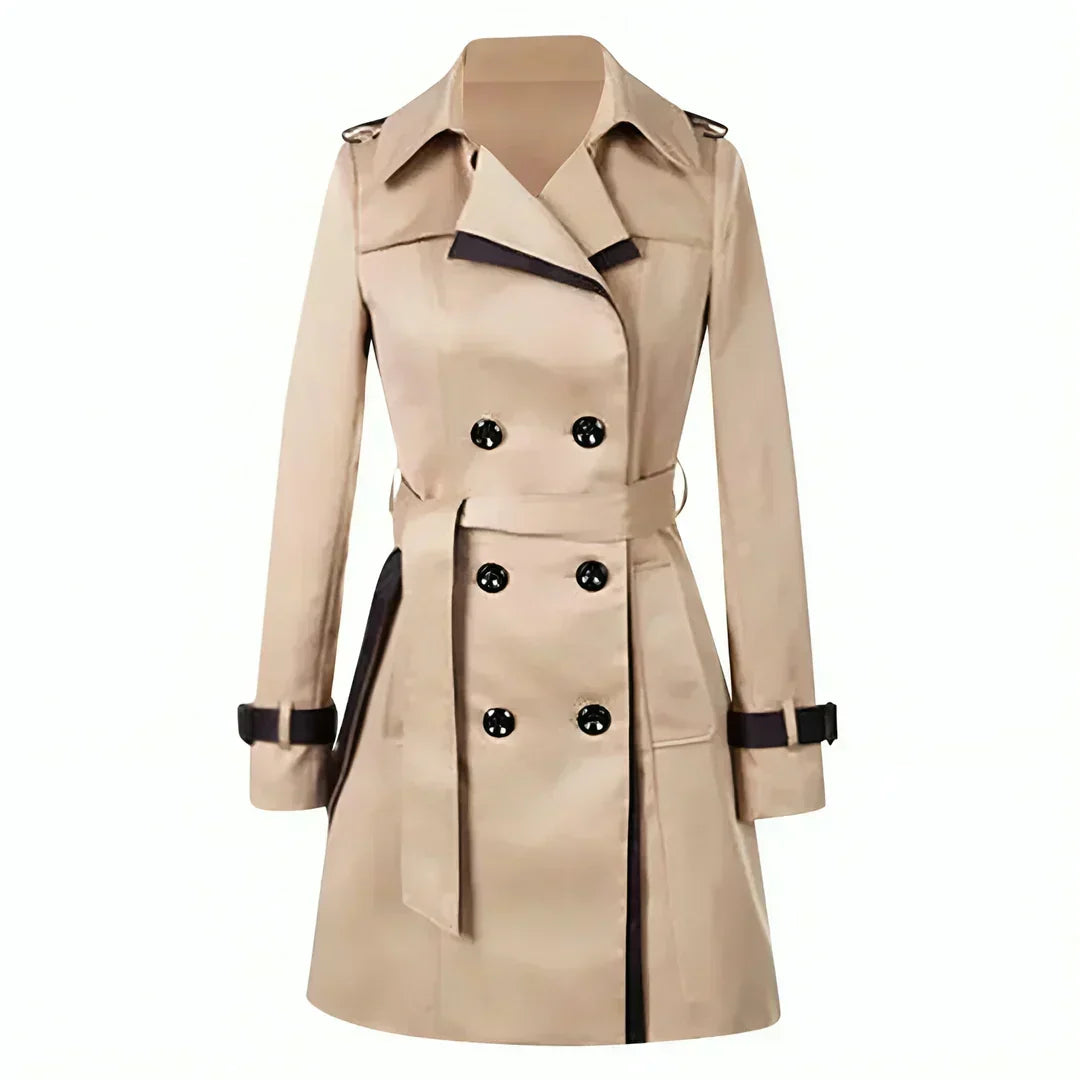 Timeless Women's Trench Coat with Waist Belt