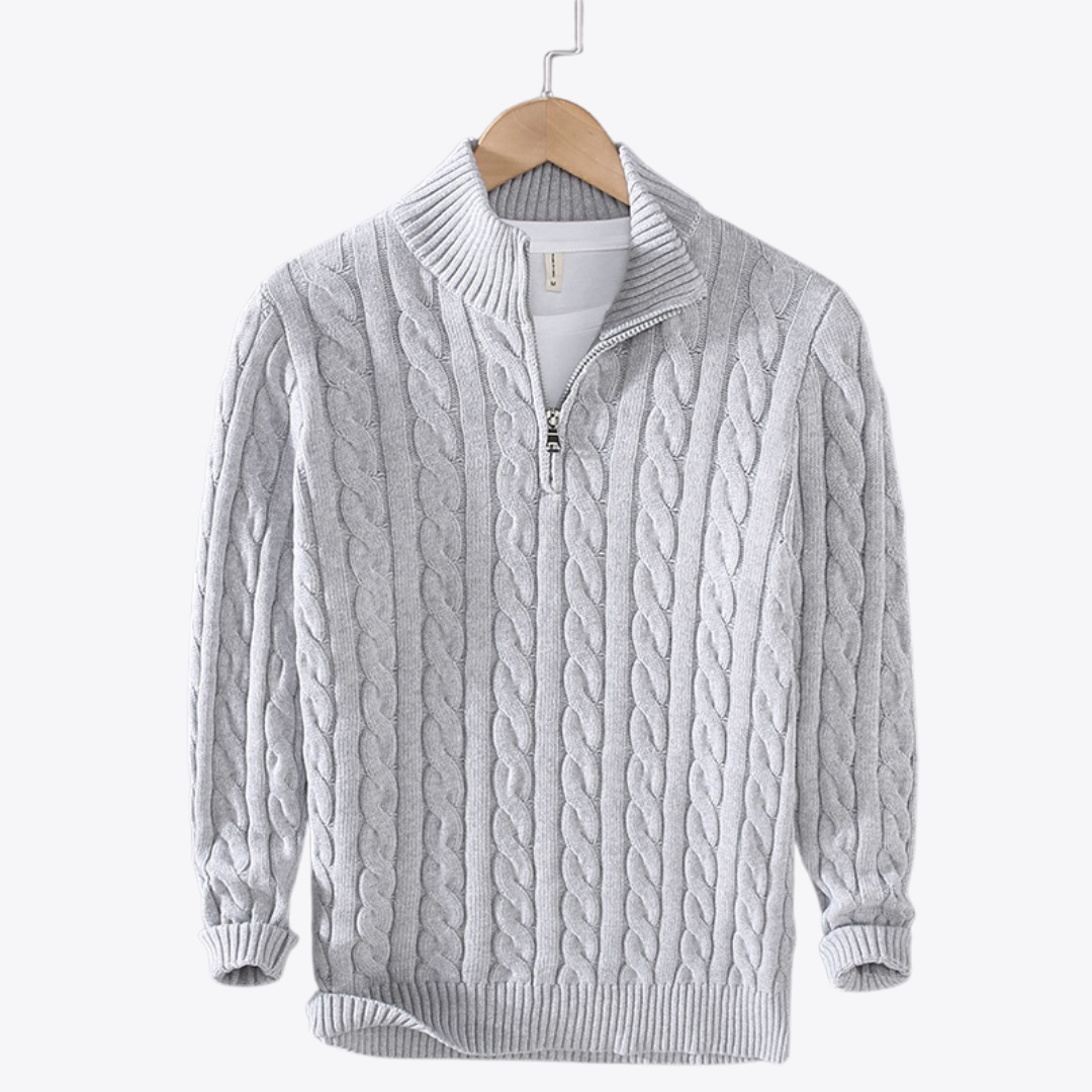 Cotton Zip Sweater