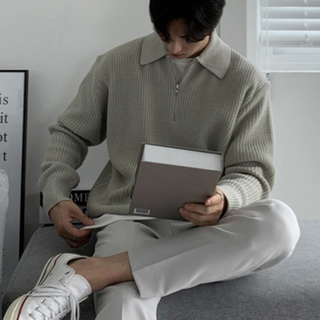 Quarter Zip Sweater