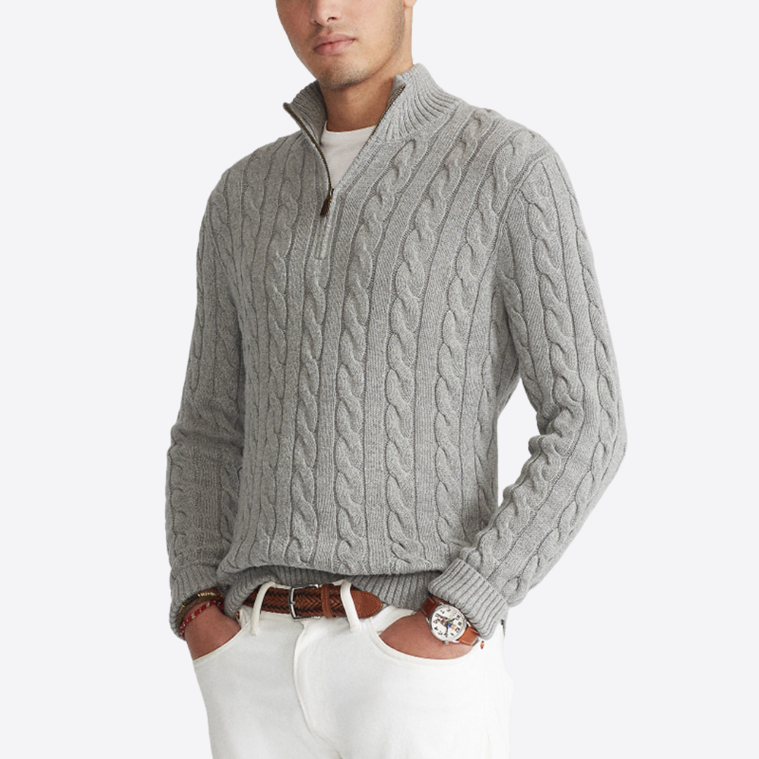 Cotton Zip Sweater