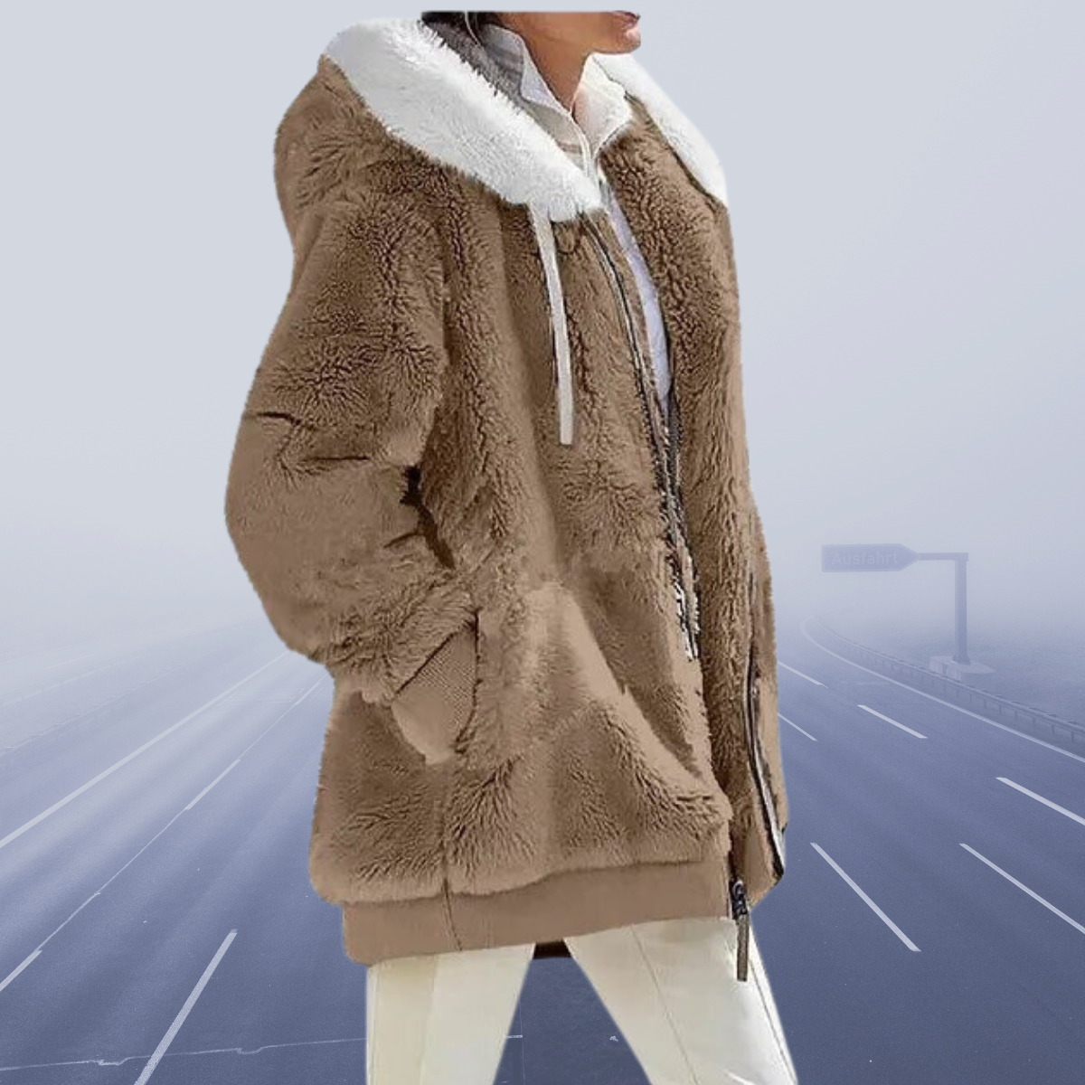 Ladies' Winter Coat with Hood