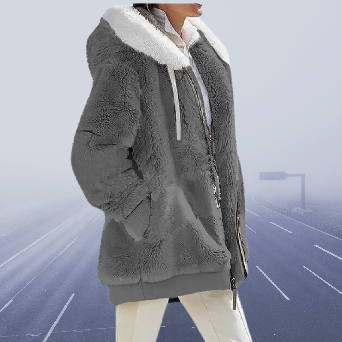 Ladies' Winter Coat with Hood