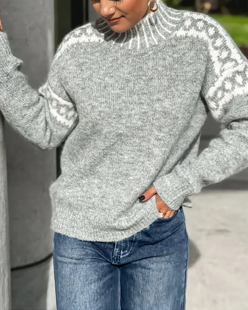 Cozy Knit Turtleneck Sweater for Women