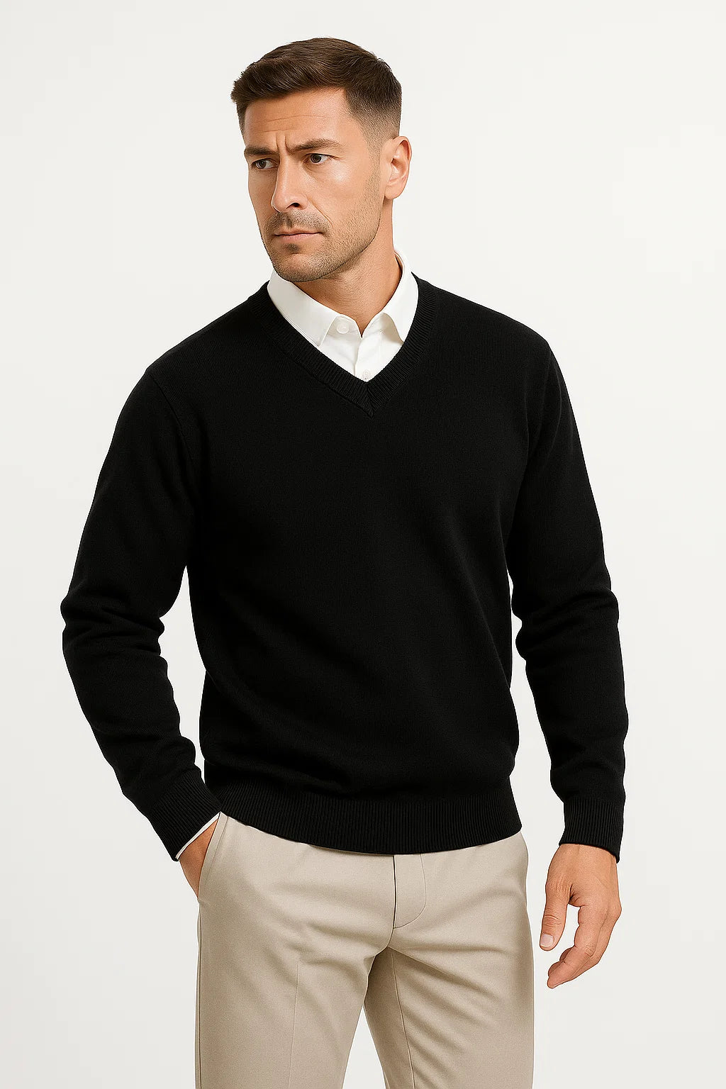Men's V-Neck Sweater | Slim Fit, Stylish and Versatile