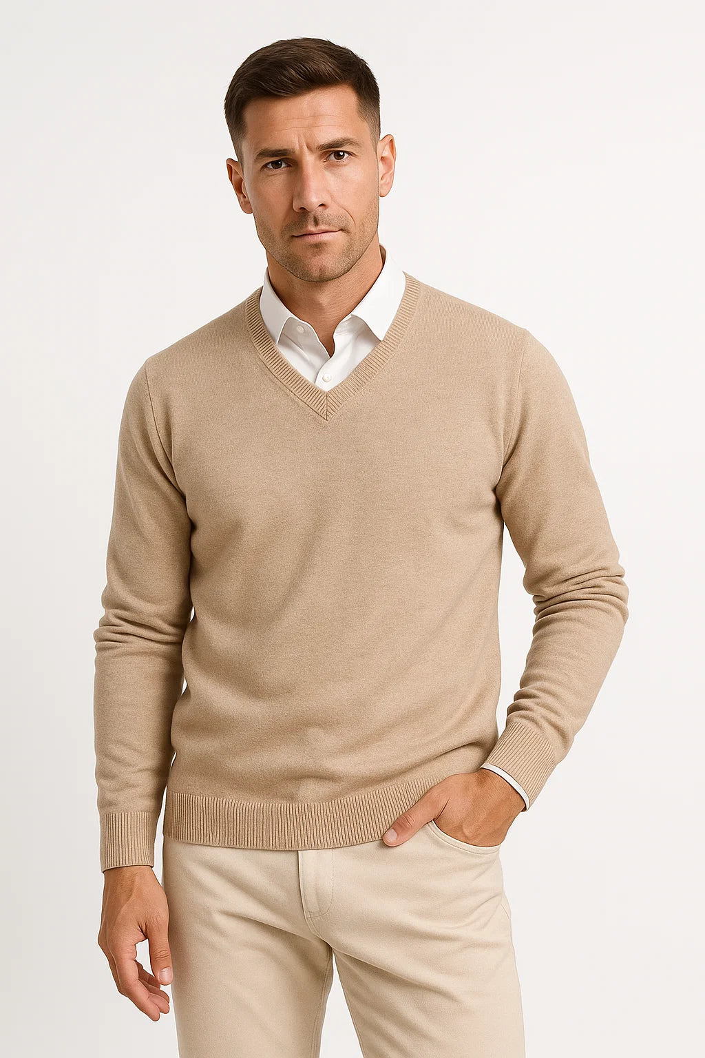 Men's V-Neck Sweater | Slim Fit, Stylish and Versatile