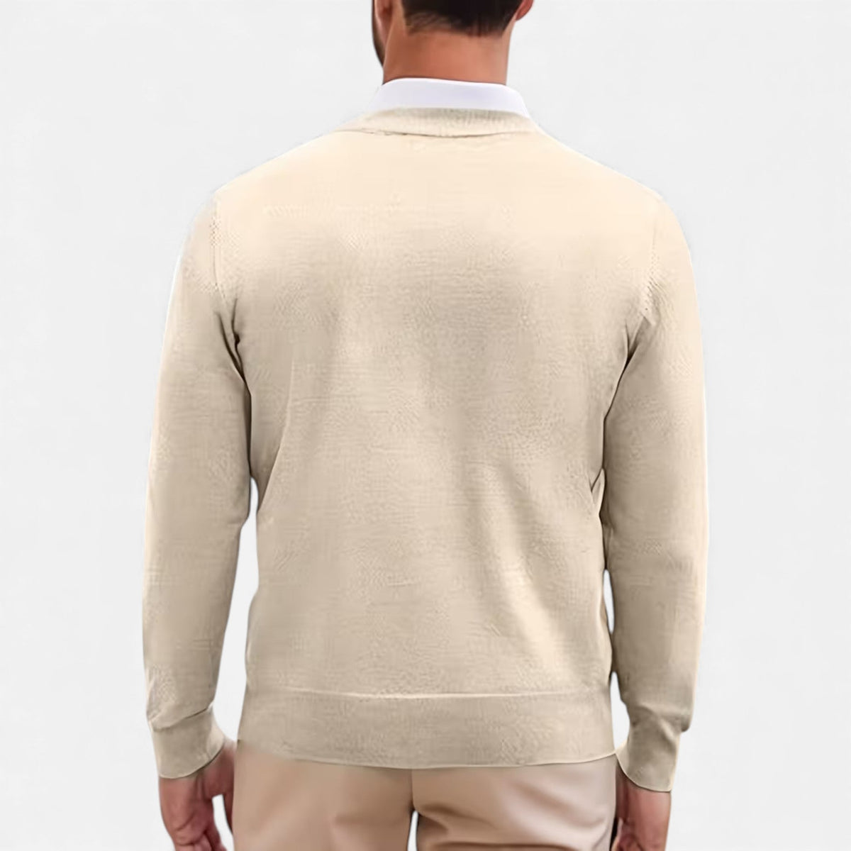 Stylish Men's V-Neck Knit Pullover