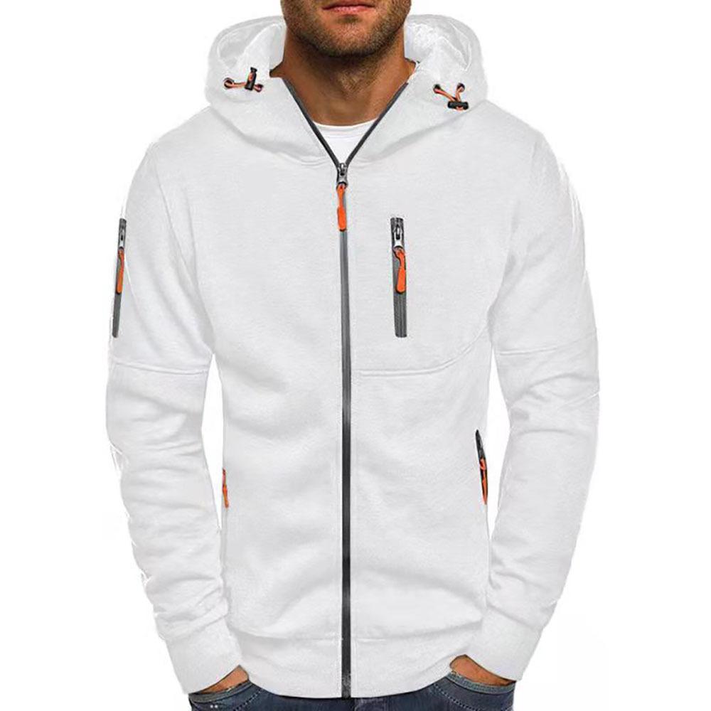 Men's Breathable Zip-Up Hoodie - Comfortable Sweatshirt