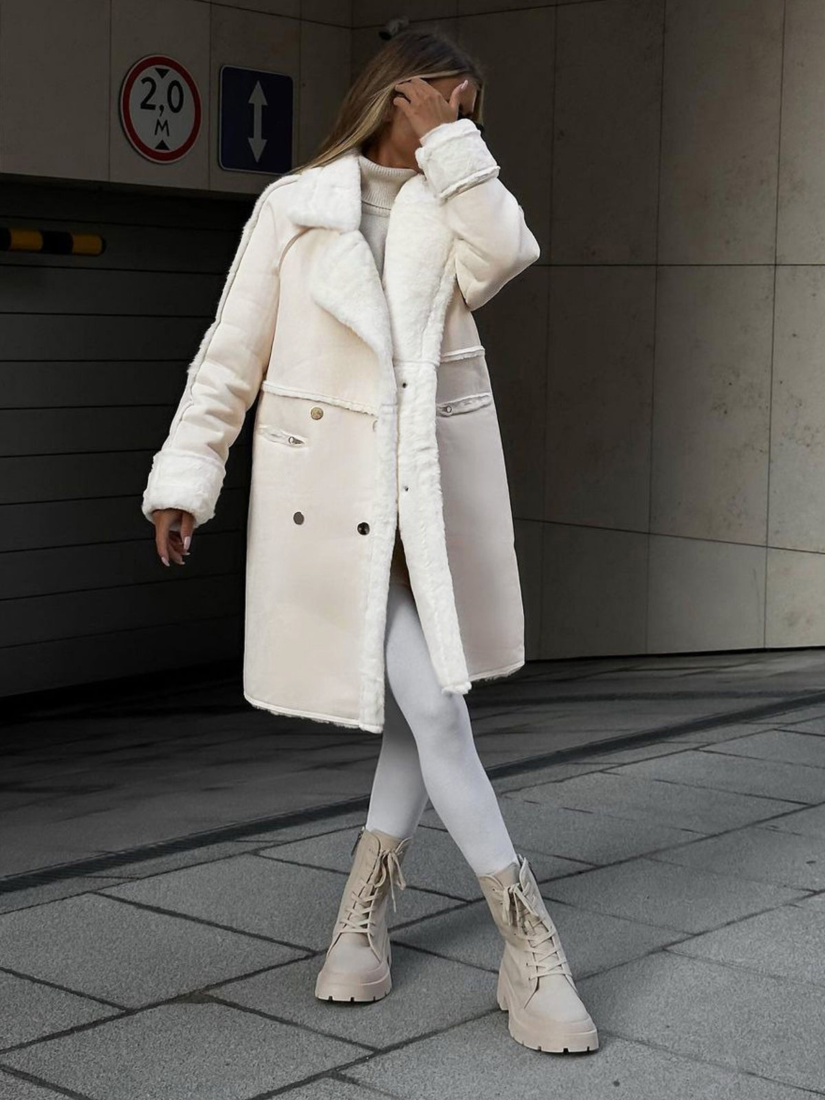 Women's Calf-Length Coat | Cozy and Insulated