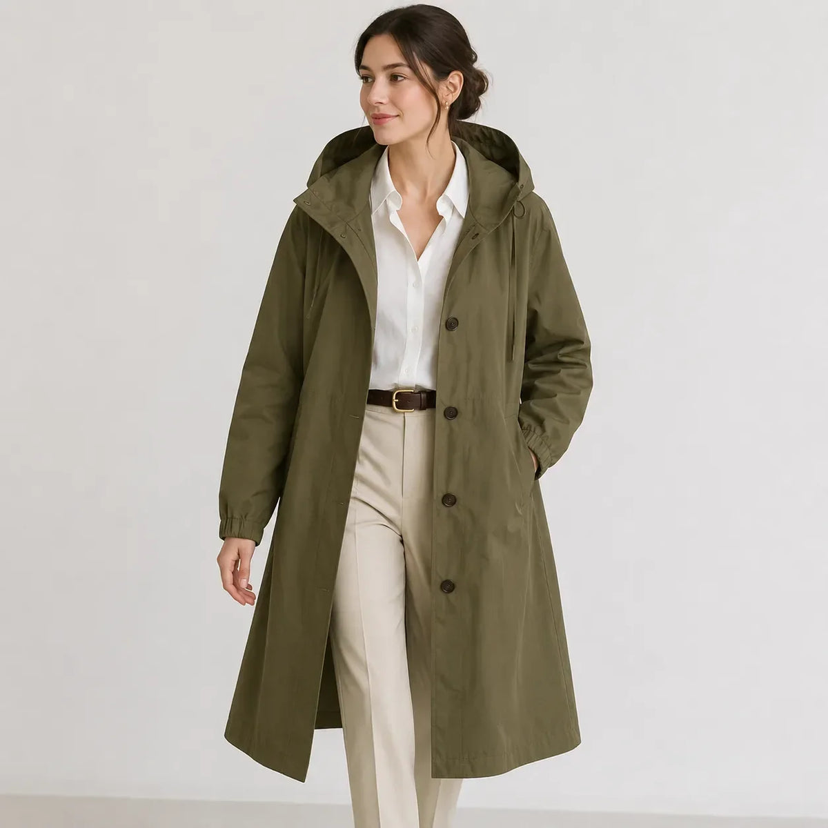 Ladies' Rain Jacket with Hood