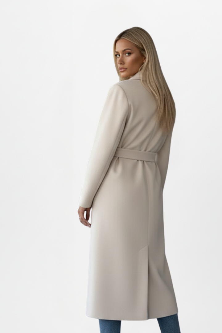Waist-Tied Long Coat