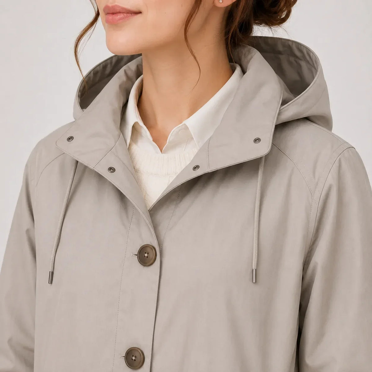 Ladies' Rain Jacket with Hood