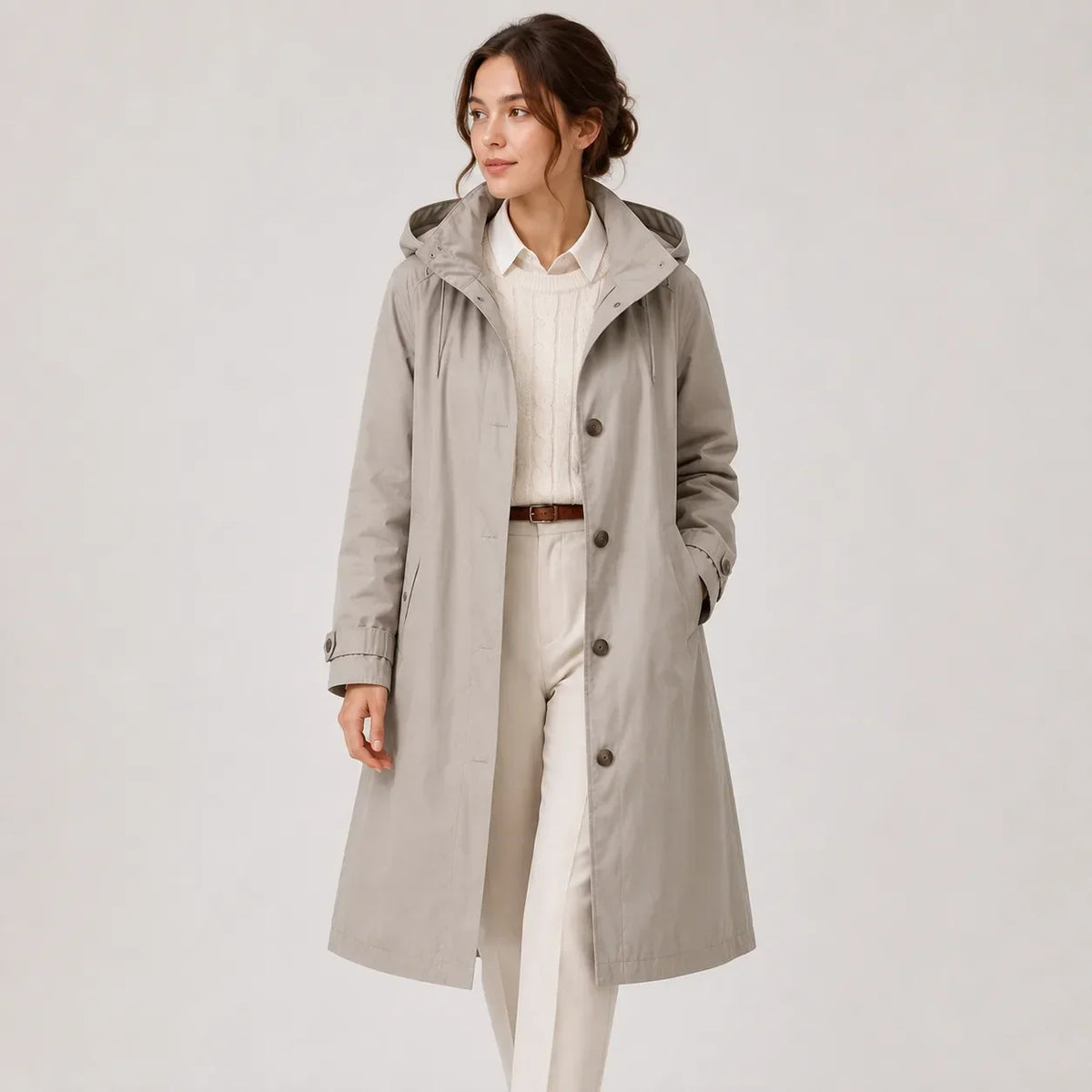 Ladies' Rain Jacket with Hood