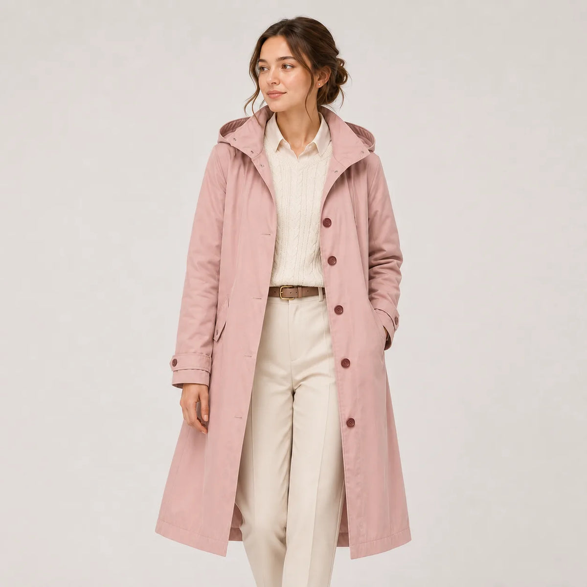 Ladies' Rain Jacket with Hood
