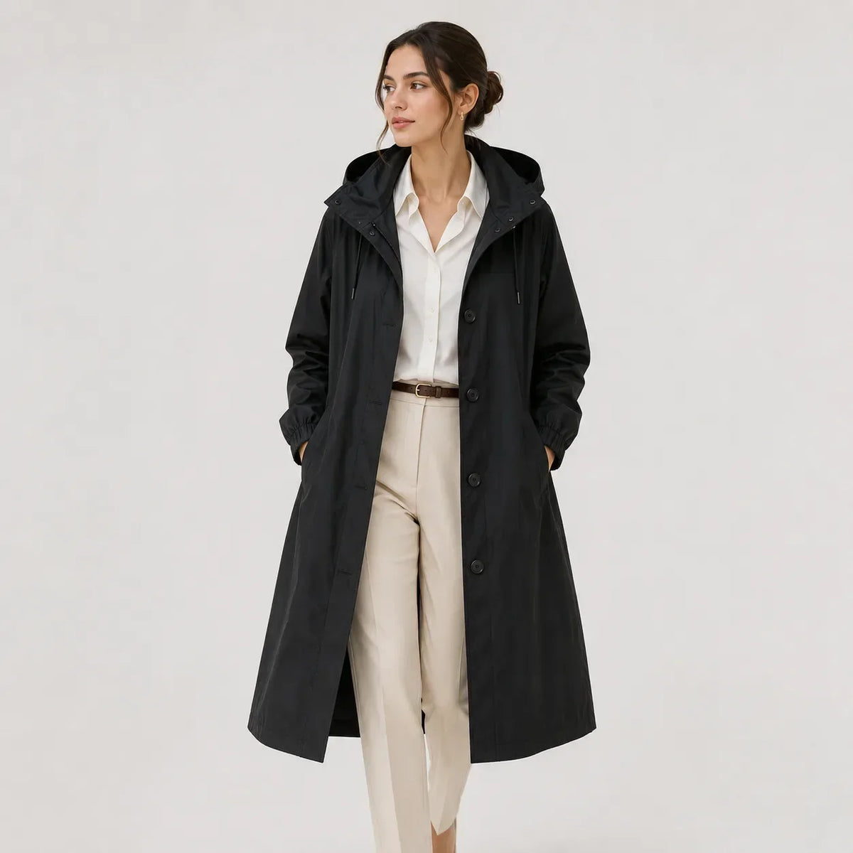 Ladies' Rain Jacket with Hood