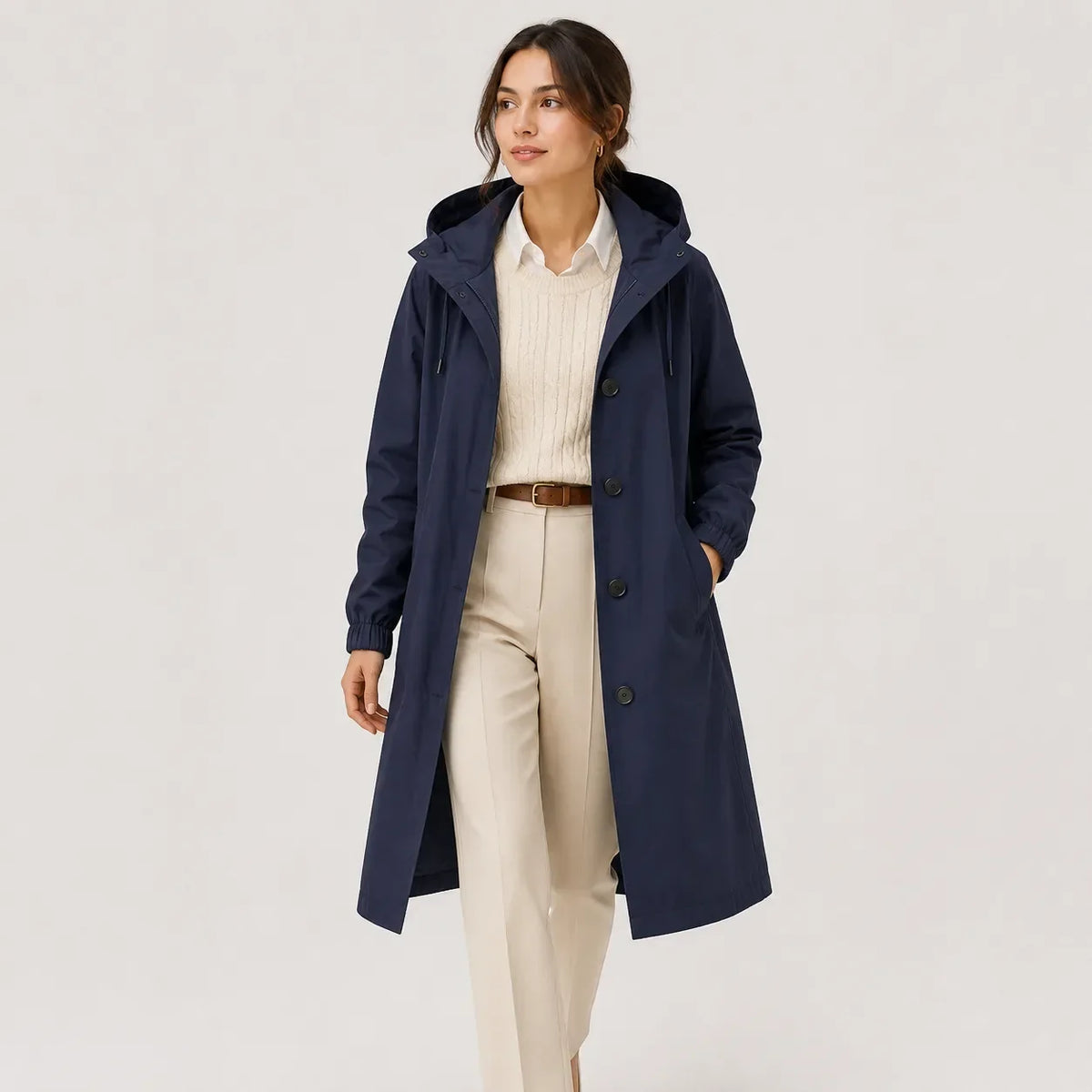 Ladies' Rain Jacket with Hood