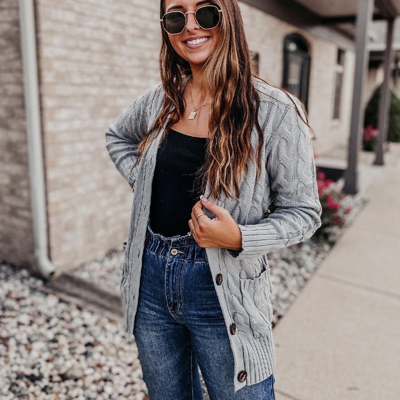 Women's Classic Fit Cozy Knit Layering Sweater