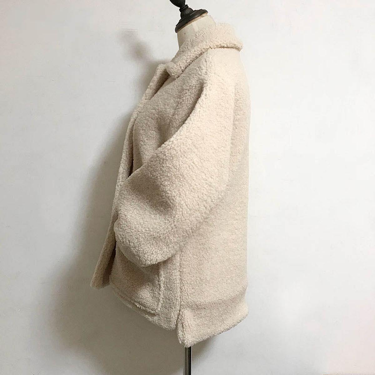 High-Collar Short Teddy Jacket