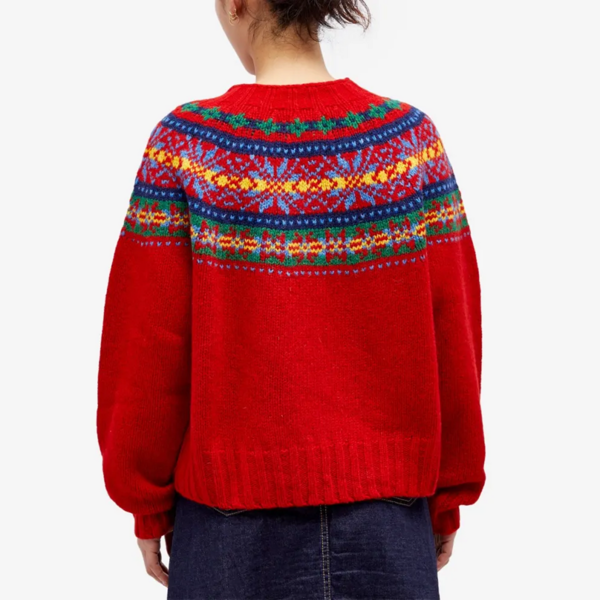 Cozy Fit Women's Vintage Scandinavian Pattern Sweater