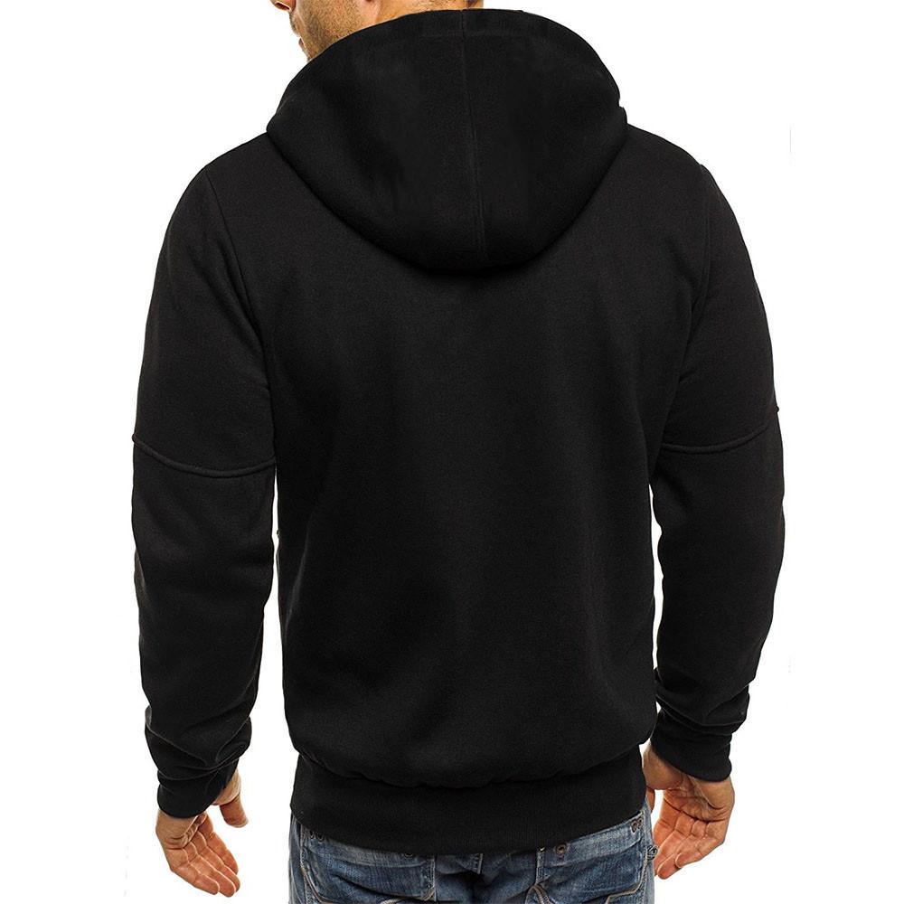 Men's Breathable Zip-Up Hoodie - Comfortable Sweatshirt