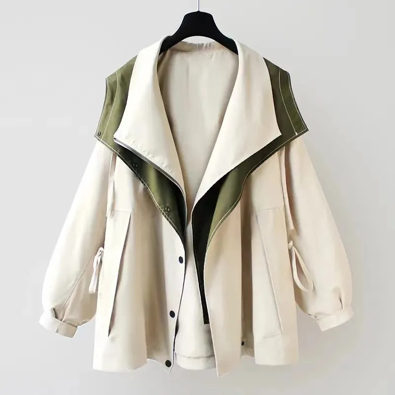 Chic Women's Windproof Jacket - Weather-Resistant Design