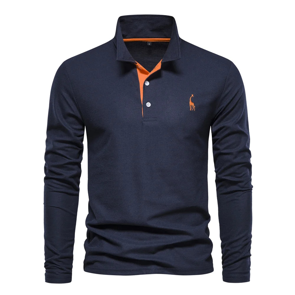 Long Sleeve Polo for Men | Timeless Style and Effortless Comfort