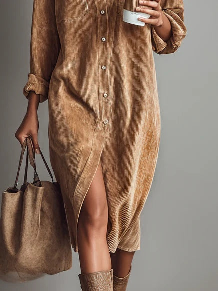 Ladies' Summer Midi Dress | Casual Comfort with a Retro Look