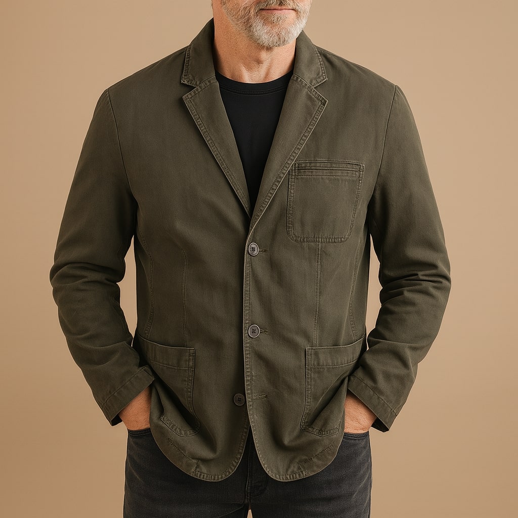 Stylish Modern Men's Cotton Utility Jacket