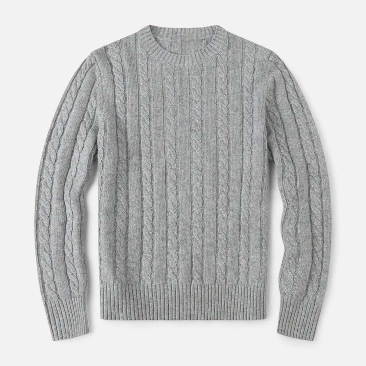Men's Classic Crew Neck Cotton Blend Sweater