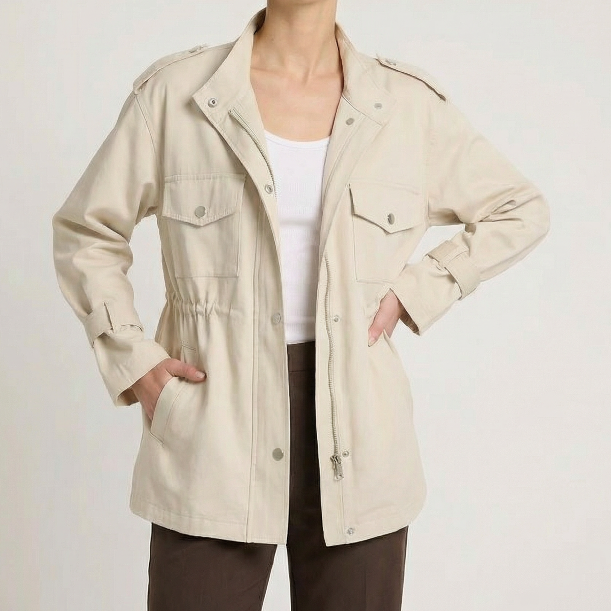 Chic Utility Women's Overcoat