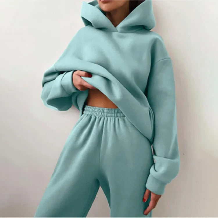 Women's Hoodie and Joggers Set - Two-Piece Outfit