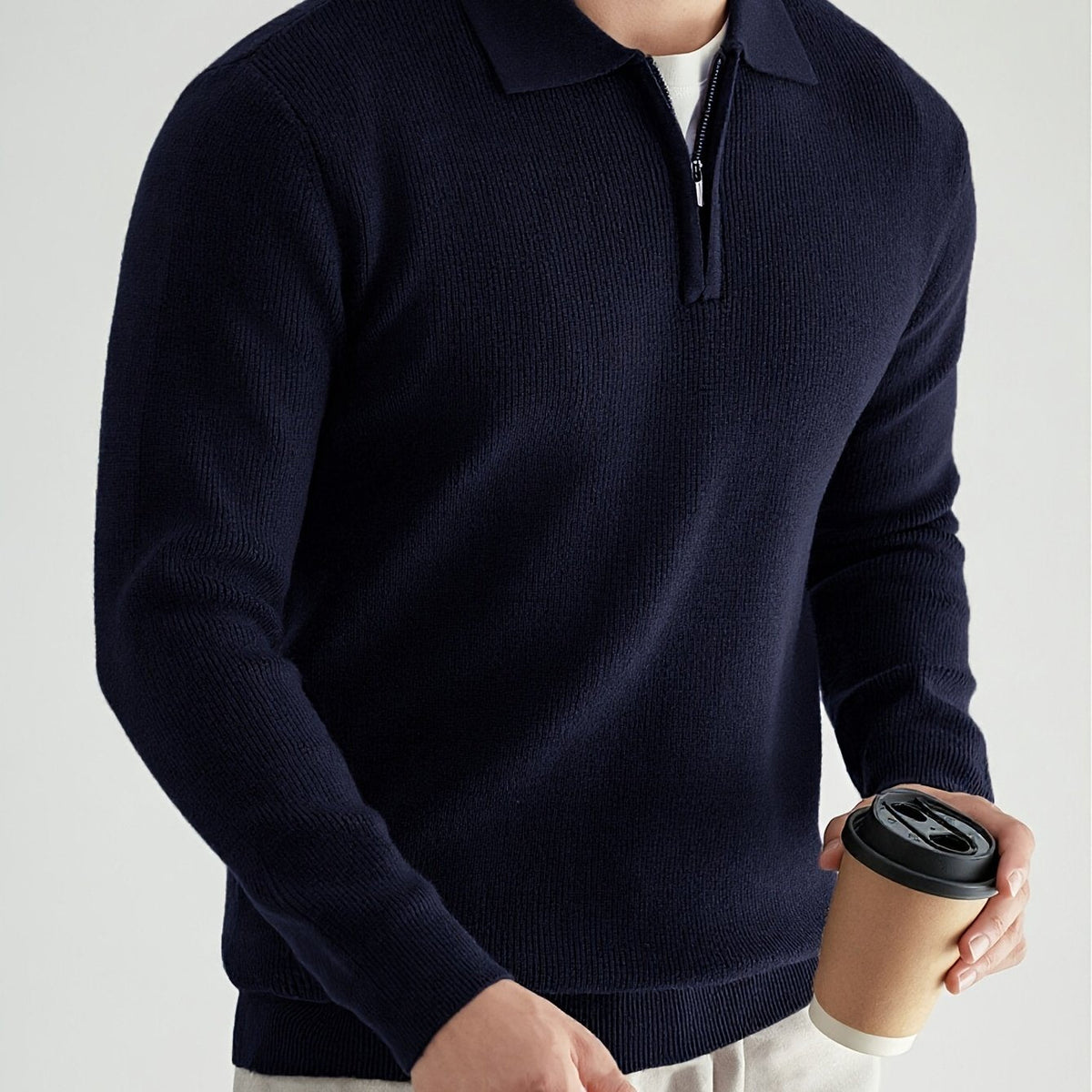 Douglas | Quarter-Zip Polo Sweater