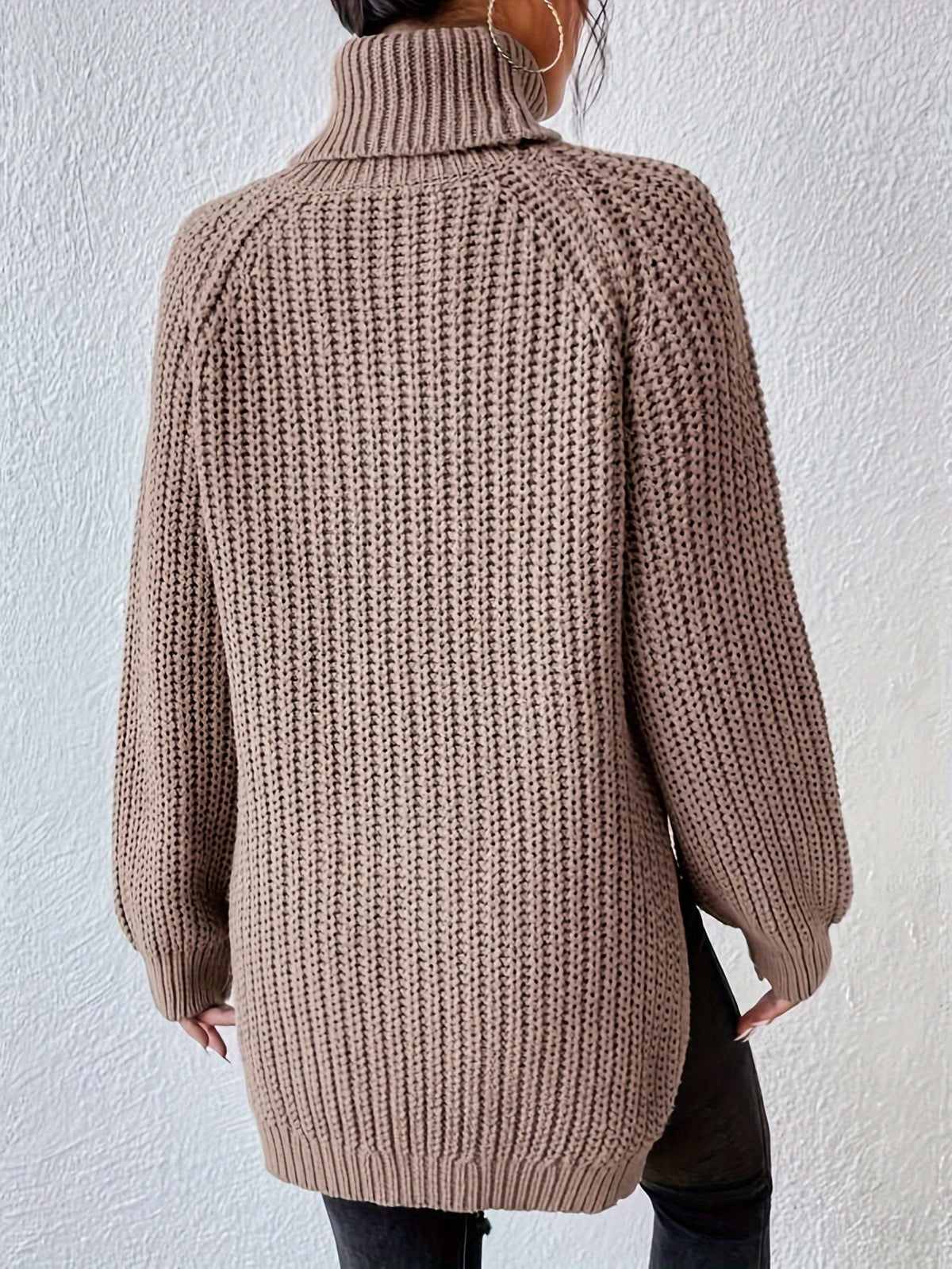 Women's Tailored Sweatshirt with High Collar