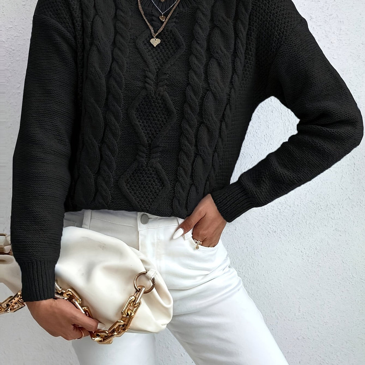 Gwendolyn | Cozy Chunky Cable Knit Sweater