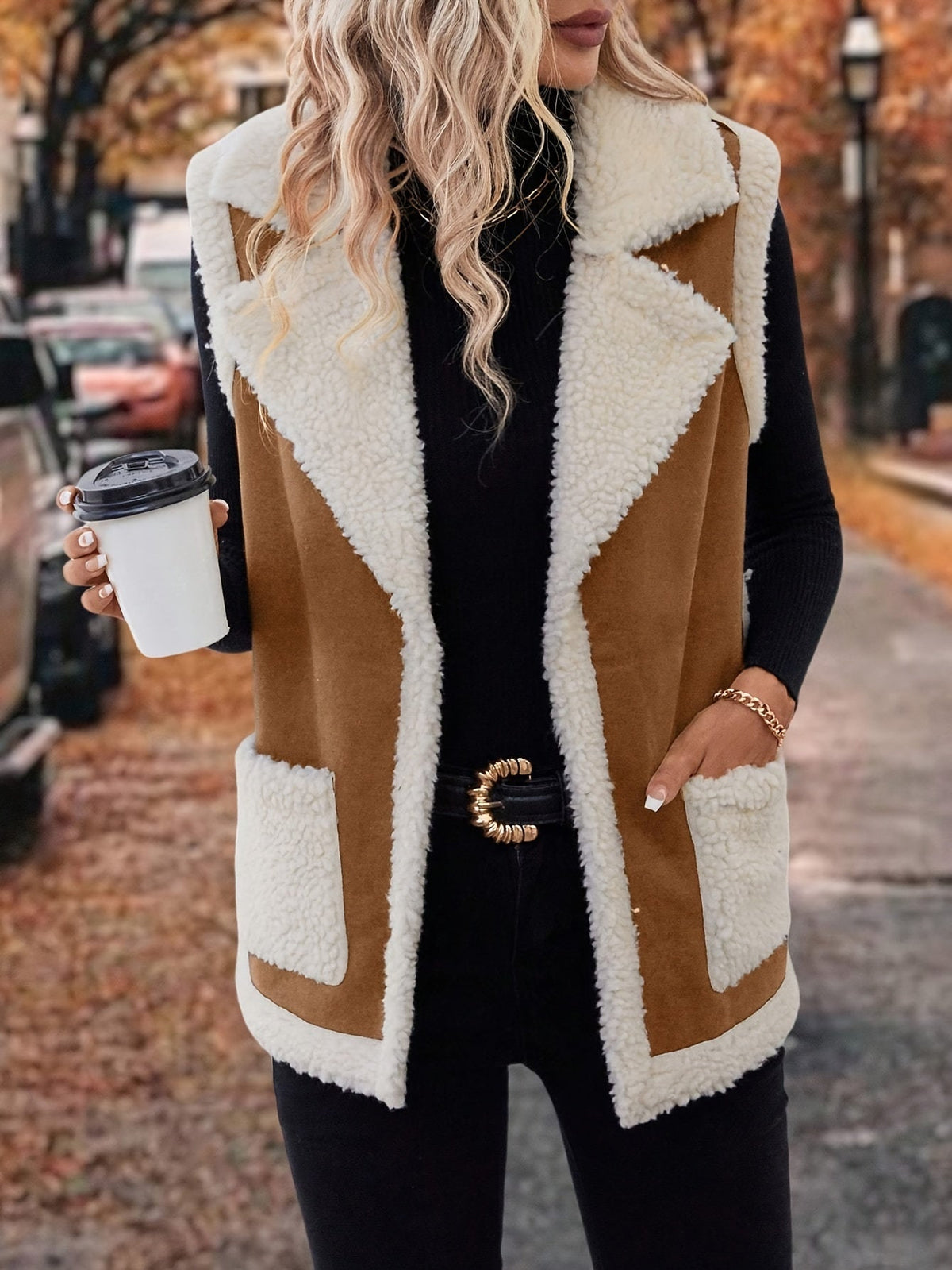Cecily | Cozy Lined Lapel Vest