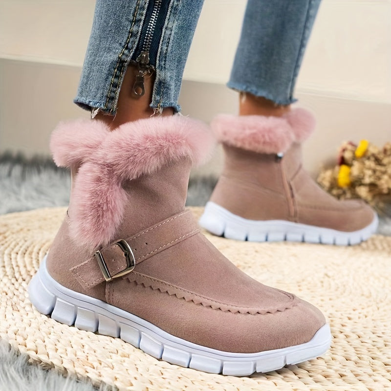 Mabel | Cozy Winter Boots with Fur Trim