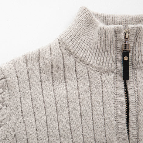 Casual Zip-Up Sweater