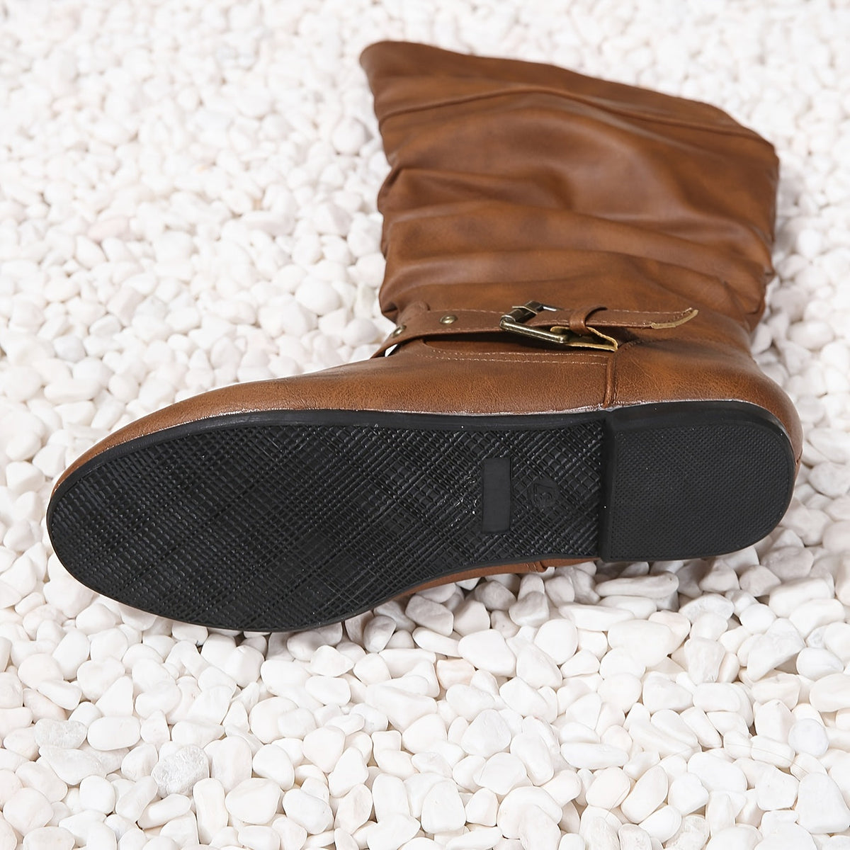 Tara | Tall Slouchy Buckle Boots