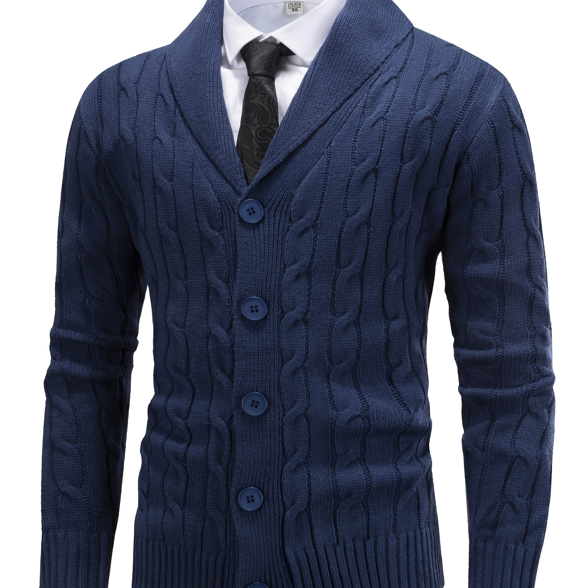 Elliot | Cable-Knit Cardigan with Shawl Collar