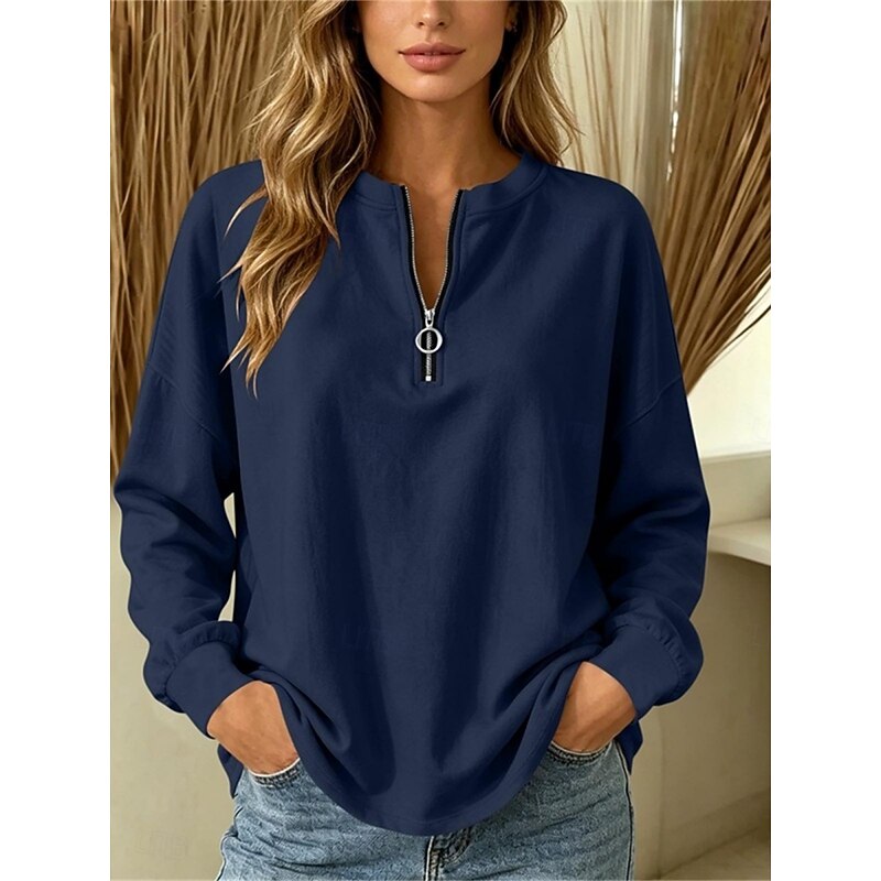 Louisa | Relaxed Fit Quarter-Zip Top