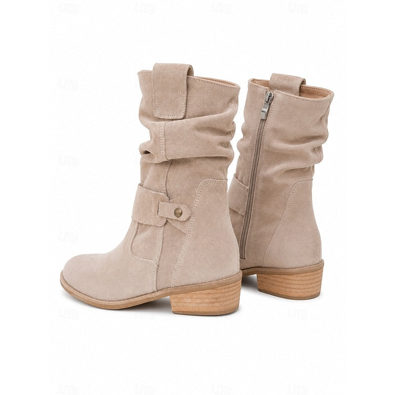 Josephine | Relaxed Block-Heel Ankle Boots